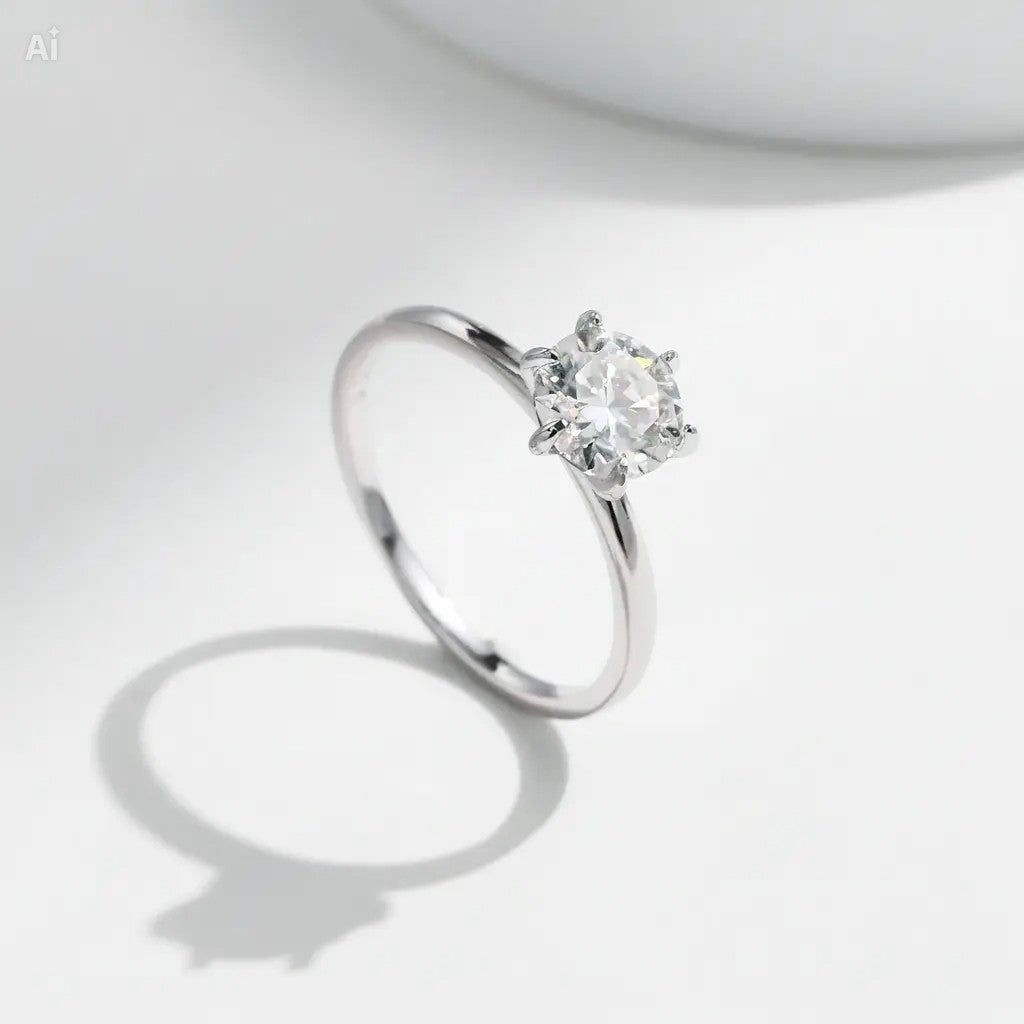 Anillo Moissanita