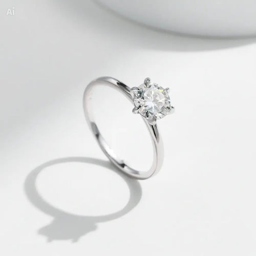 Anillo Moissanita