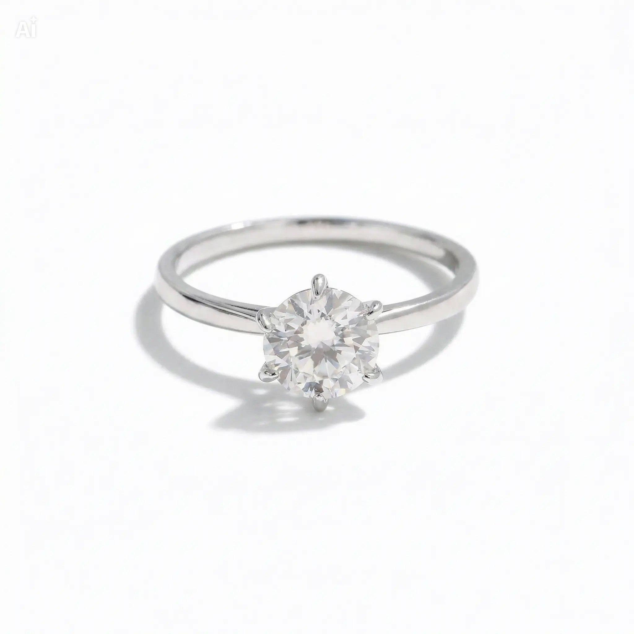 Anillo Moissanita