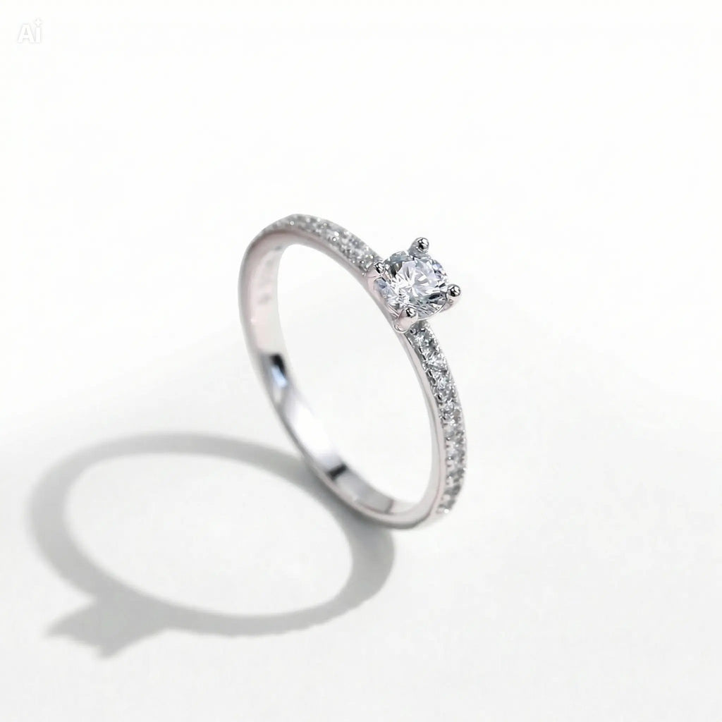 Anillo Moissanita