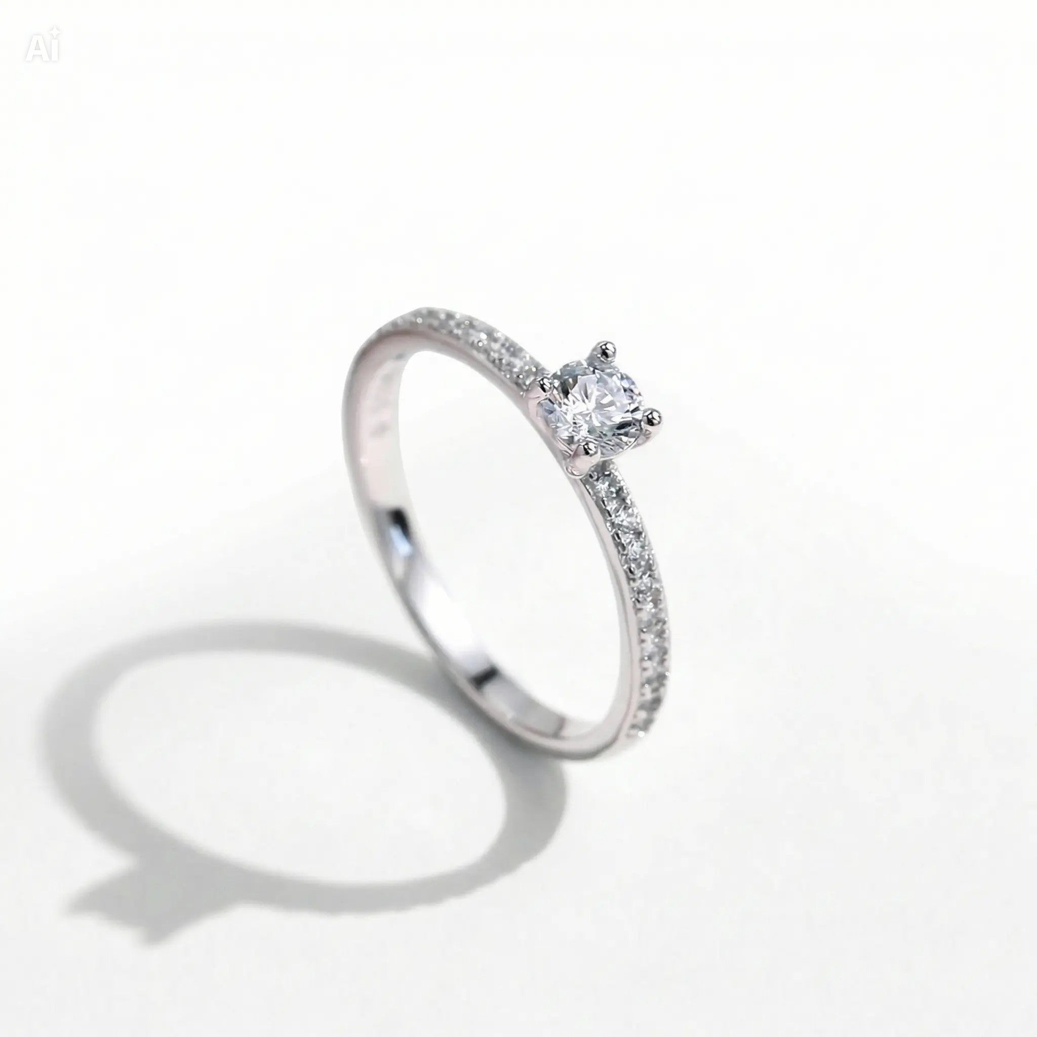 Anillo Moissanita
