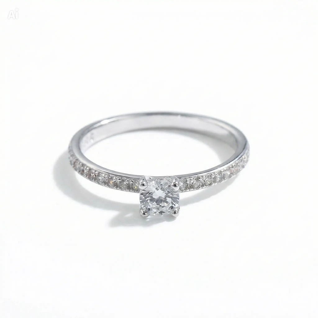 Anillo Moissanita