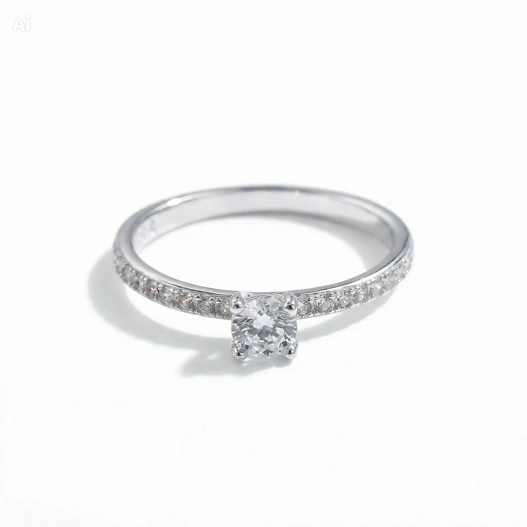 Anillo Moissanita