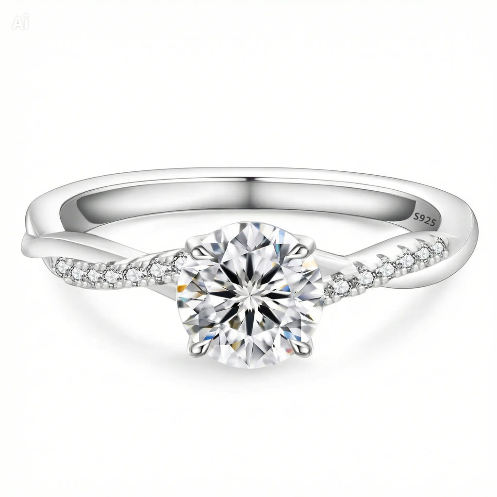 Anillo Moissanita