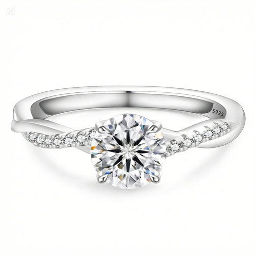 Anillo Moissanita