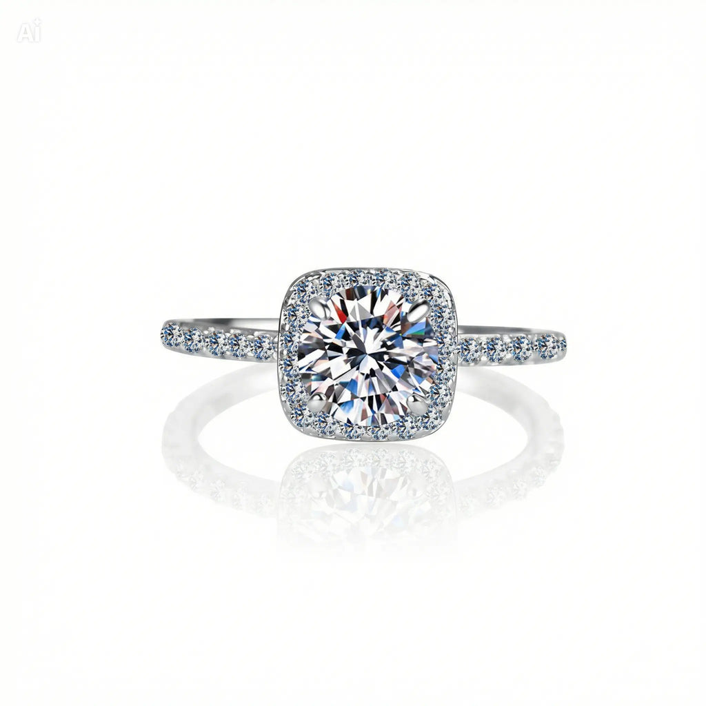 Anillo Moissanita