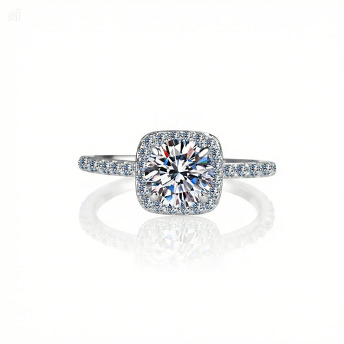 Anillo Moissanita