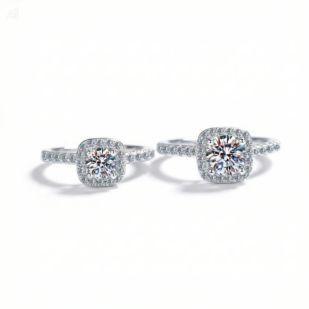 Anillo Moissanita