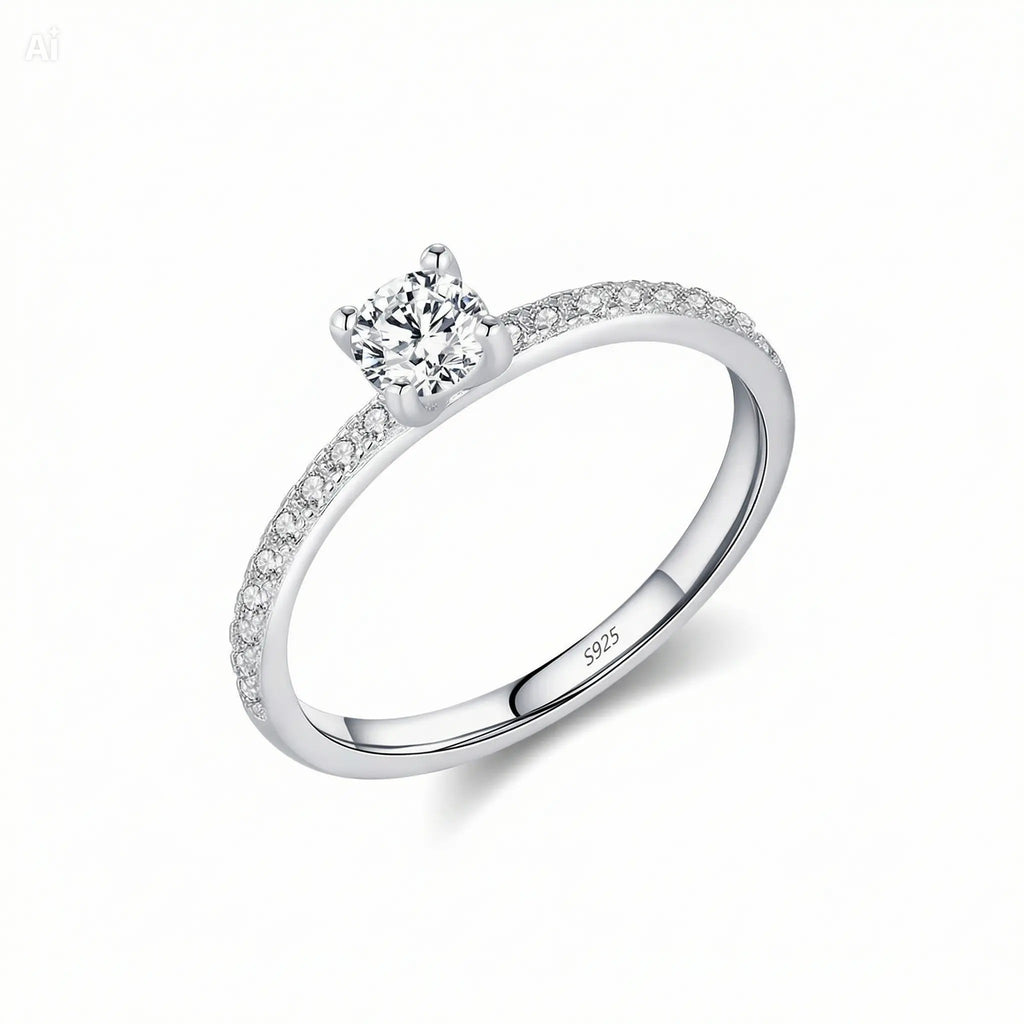 Anillo Moissanita