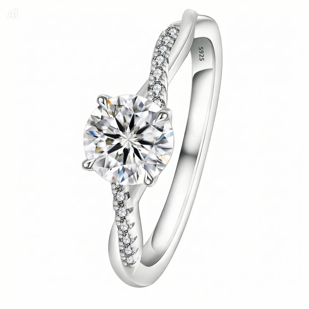 Anillo Moissanita