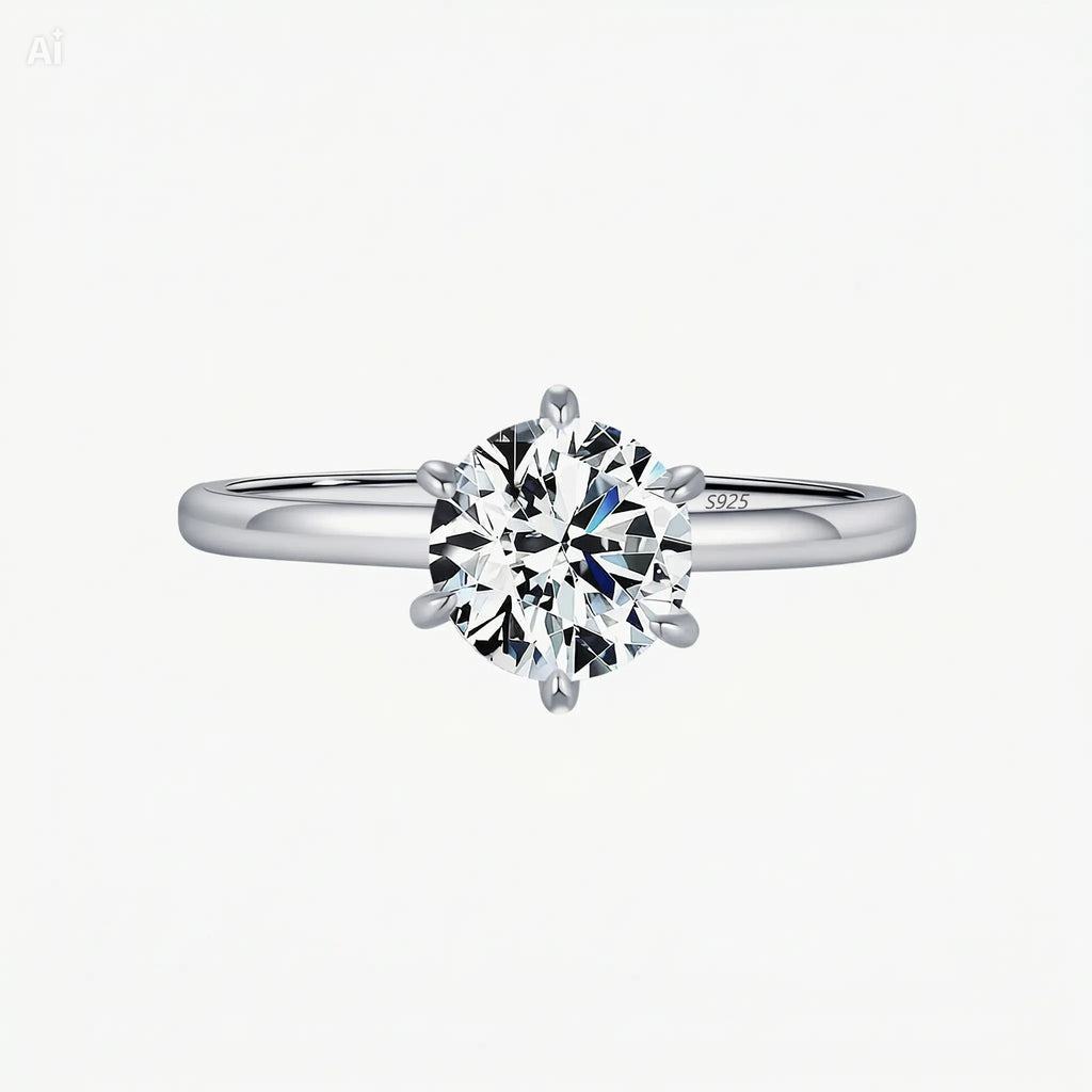 Anillo Moissanita